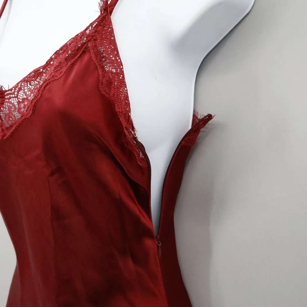 Madden Girl Asymmetrical Slip Dress Womens‎ XS Red